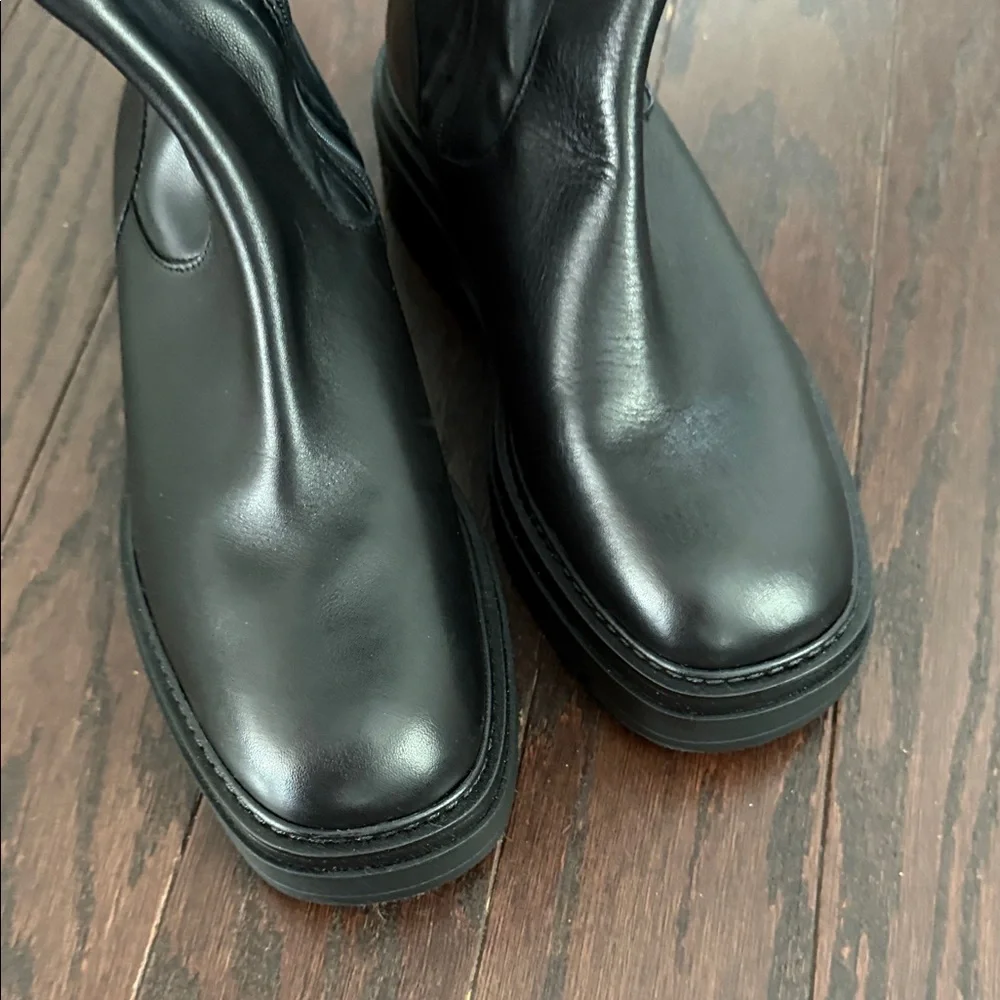 NWOB Free People Black Over-the-Knee Women's Boots Size 38 (8)